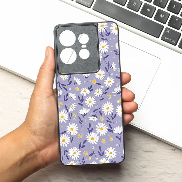 Lavender Daisies metal back case for Motorola Edge 50 Pro