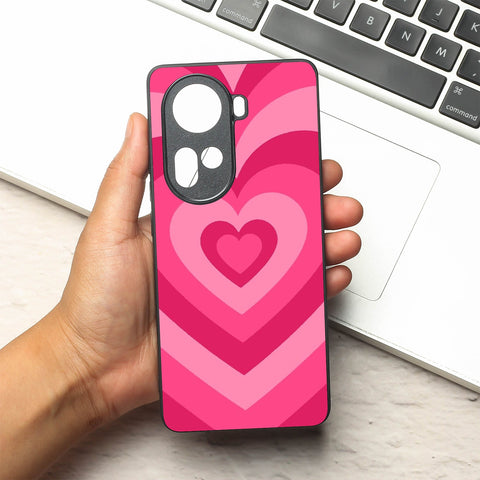 Retro Love metal back case for Oppo Reno 11