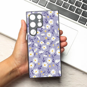 Lavender Daisies metal back case for Samsung S24 Ultra