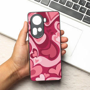 Valentine Wave metal back case for Oppo Reno 11