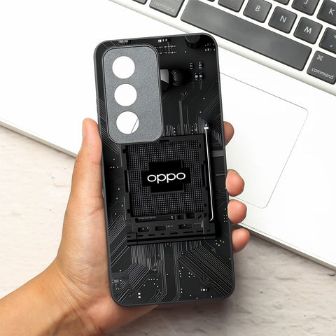 Microchip metal back case for Oppo K12X