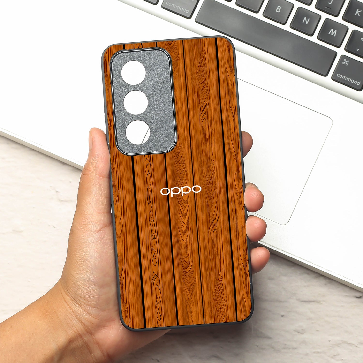 WoodCraft Touch metal back case for Oppo K12X