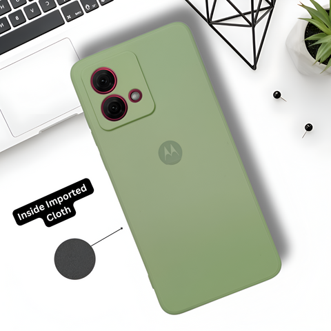 Light  green Candy silicone Case for Motorola Edge 40 Neo