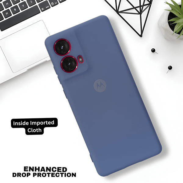 Blue Camera Original Silicone case for Motorola G85