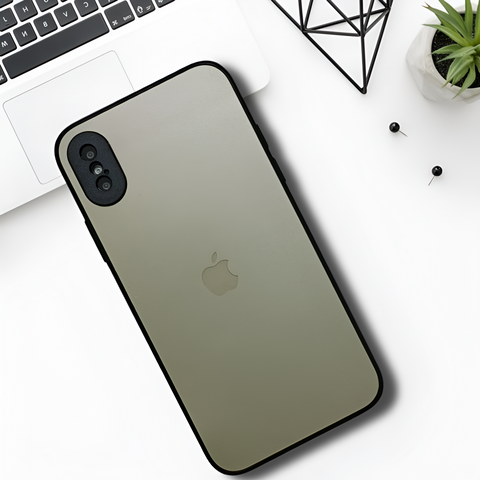 Golden Matte Fiber Silicone case for Apple iphone X/XS