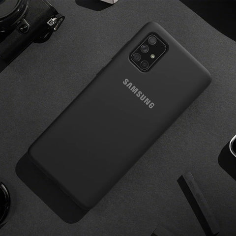 Grey Original Silicone Case for Samsung A71