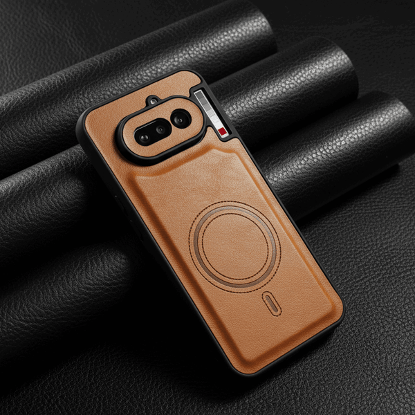 Crest Brown Leather Case for Nothing Phone 4a