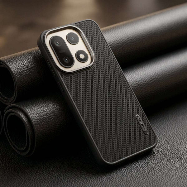 Black DRAVIK Texture Silicone Case for Oneplus 15