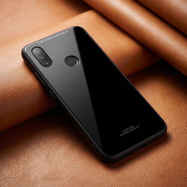 Black Glass case for Mi A2