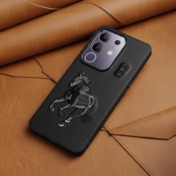 Black Leather Horse No. 3 OC Ornamented for Vivo T4x