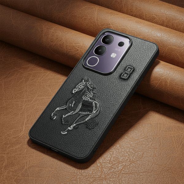 Black Leather Horse No. 3 OC Ornamented for Vivo T4x