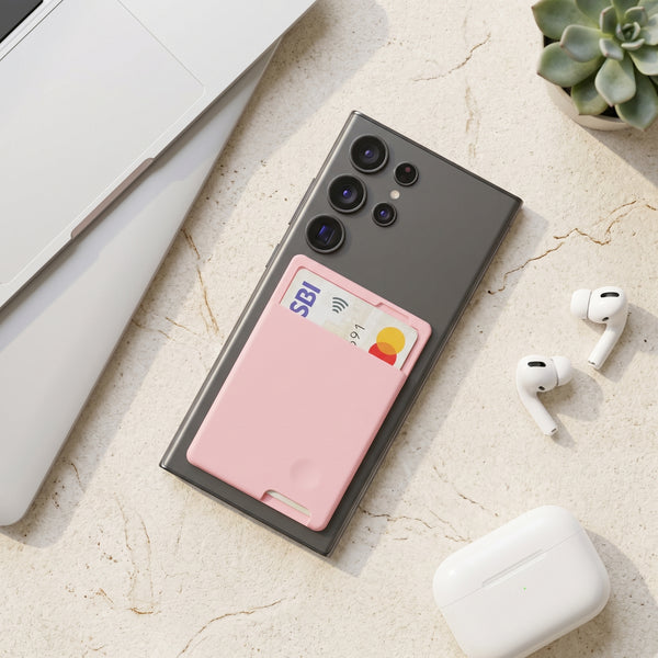 CardFlex Pink Wallet Sticky Silicone For All Mobiles