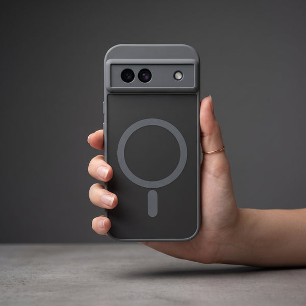KYRON Grey Matte Camera Protection Case for Google Pixel 8