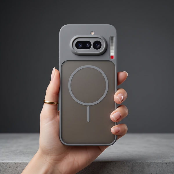 KYRON Grey Matte Camera Protection Case for Nothing Phone 4a