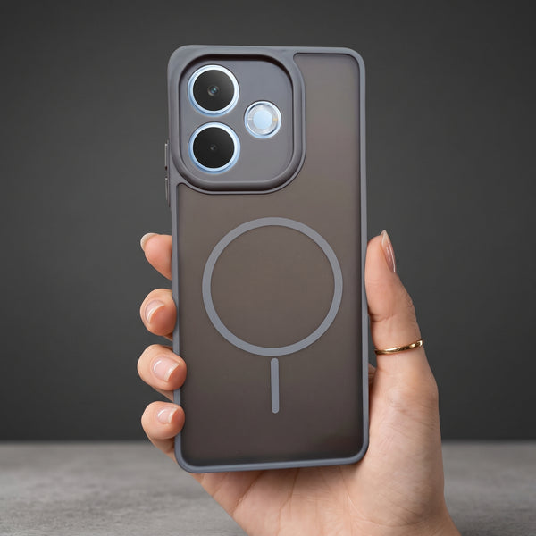 KYRON Grey Matte Camera Protection Case for Oppo A5 Pro