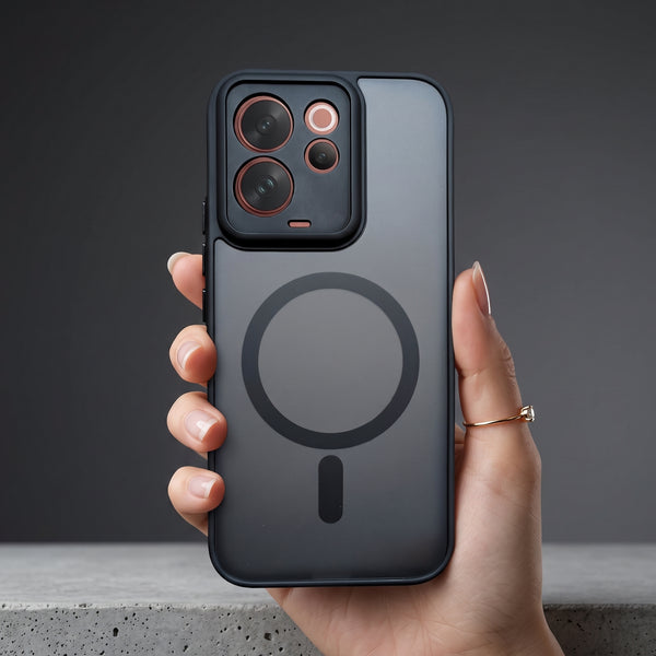 KYRON Black Matte Camera Protection Case for Vivo V70
