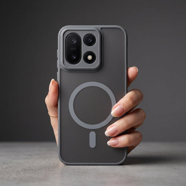 KYRON Grey Matte Camera Protection Case for Oneplus 15