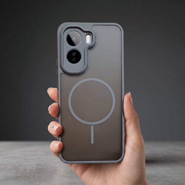 KYRON Grey Matte Camera Protection Case for Vivo T5 Pro