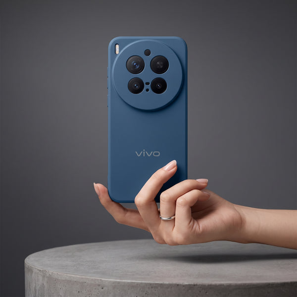 Cosmic Blue Candy Silicone Case for Vivo X300 Pro