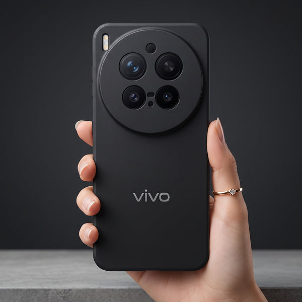 Black Candy Silicone Case for Vivo X300 Pro