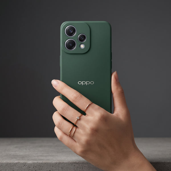 Dark Green Candy Silicone Case for Oppo Reno 15