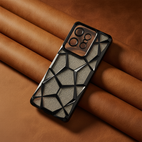 Dazzle Black Silicone case for Motorola Edge 50 Pro