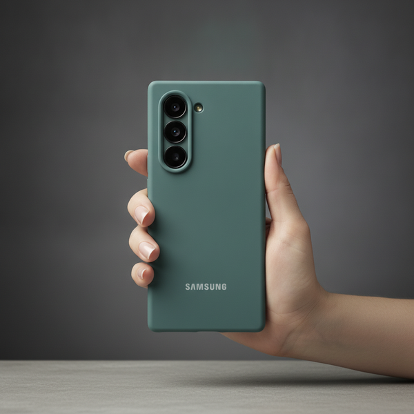 Green Original Silicone case for Samsung Z Fold 6 5G