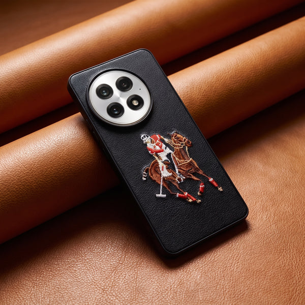 Black Leather Horse Rider OC Ornamented for Oneplus 13