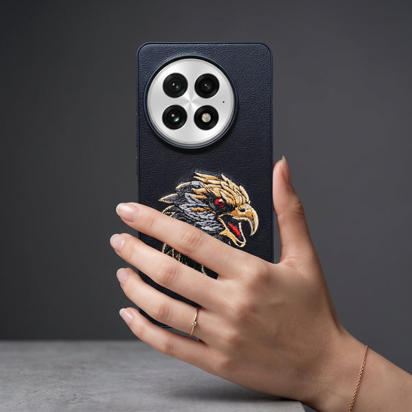 Black Leather Eagle OC Ornamented for Oneplus 13
