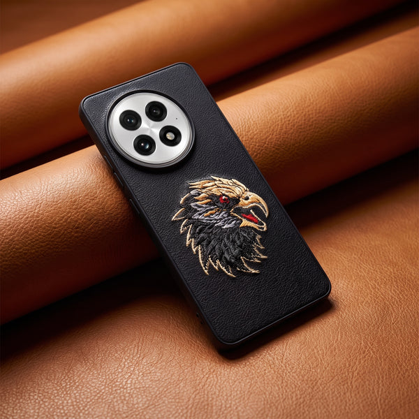 Black Leather Eagle OC Ornamented for Oneplus 13