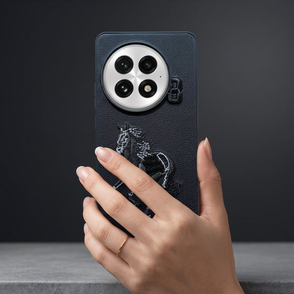 Black Leather Horse No. 3 OC Ornamented for Oneplus 13