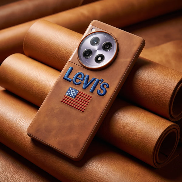 Brown Leather LV OC Ornamented for Oneplus 12r