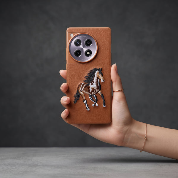 Brown Leather Brown Horse OC Ornamented for Oneplus 12r