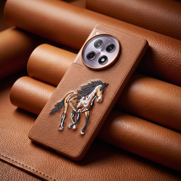 Brown Leather Brown Horse OC Ornamented for Oneplus 12r