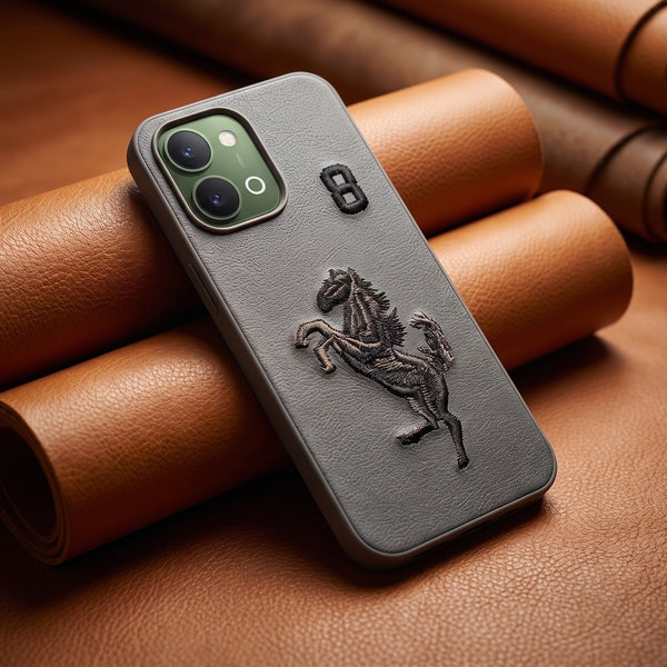 Grey Leather Horse No.8 OC Ornamented for Vivo T5x