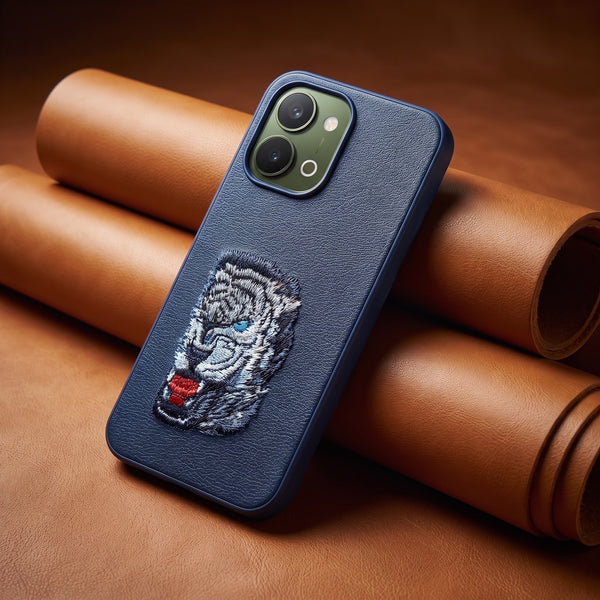 Blue Leather Blue Lion OC Ornamented for Vivo T5x