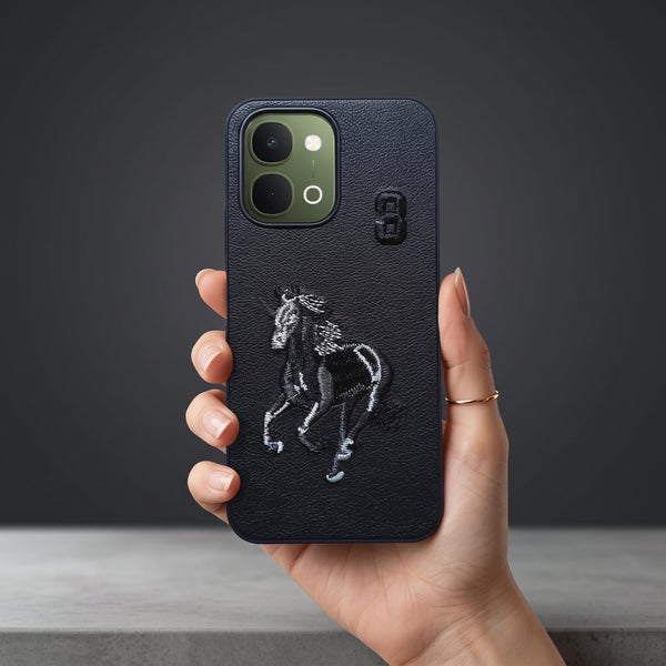 Black Leather Horse No. 3 OC Ornamented for Vivo Y51 Pro