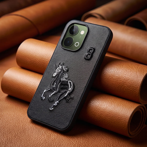 Black Leather Horse No. 3 OC Ornamented for Vivo Y51 Pro