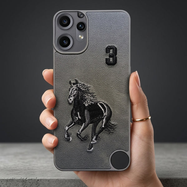 Grey Leather Horse No. 3 OC Ornamented for CMF PHONE 2 Pro