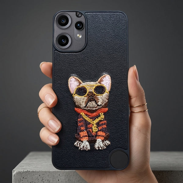 Black Leather Bulldog  OC Ornamented for CMF PHONE 2 Pro