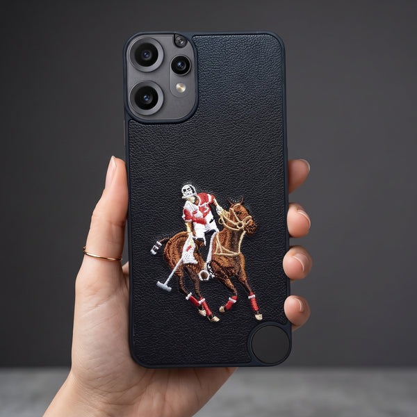 Black Leather Horse Rider OC Ornamented for CMF PHONE 2 Pro