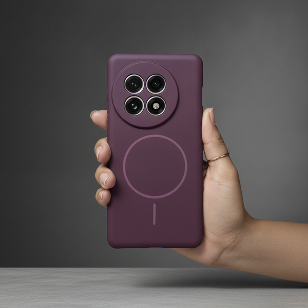 CAVEN Dark Pink Silicone case for Oneplus 13r