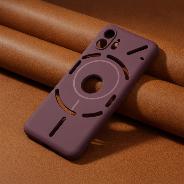 CAVEN Dark Pink Silicone case for Nothing Phone 2