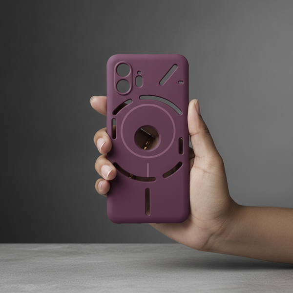 CAVEN Dark Pink Silicone case for Nothing Phone 2