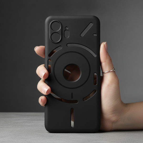 CAVEN Black Silicone case for Nothing Phone 2