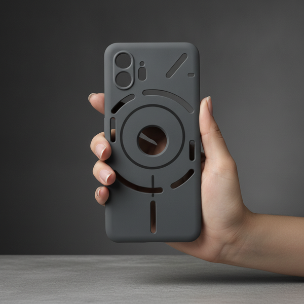 CAVEN Grey Silicone case for Nothing Phone 2