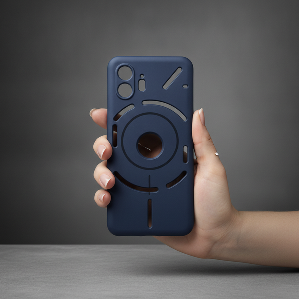 CAVEN Dark Blue Silicone case for Nothing Phone 2