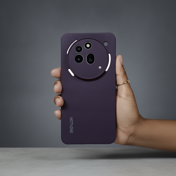 Deep Purple Camera Original Silicone case for Nothing Phone 3a Pro