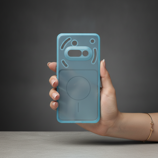 Light Blue Amber Silicone Case for Nothing Phone 3A