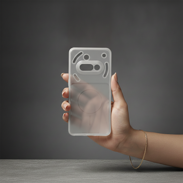 White Amber Silicone Case for Nothing Phone 3A
